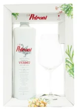 St. Petroni Roter Wermut 1 Liter + Glas