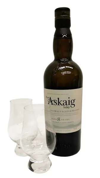 Port Askaig 8 ans + 2 Verres Glencairn (Islay) - Image 2 du produit