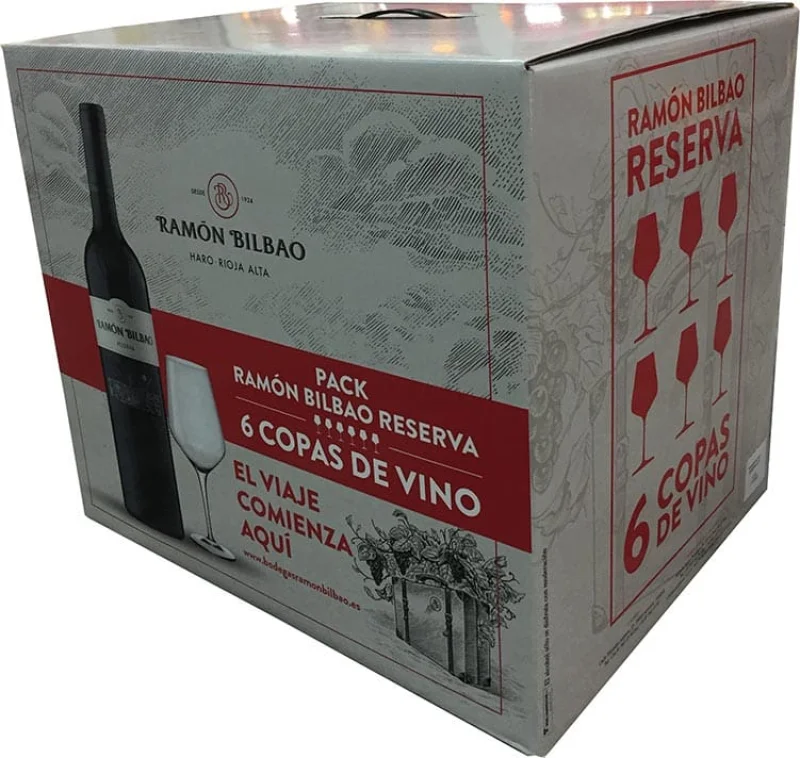 Ramón Bilbao Reserva 2016 6 Bouteilles + 6 Verres - Photo principale du produit