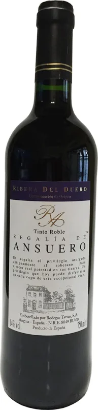 Regalia de Ansuero Roble 2015 - Main product photo