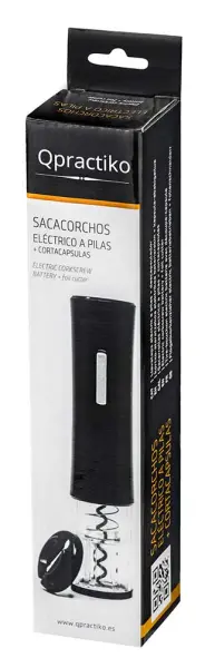 Sacacorchos Eléctrico Silver a pilas + Corta cápsulas - Fotografía principal del producto