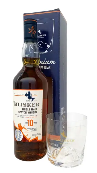 Talisker 10 años + Vaso - Fotografía principal del producto