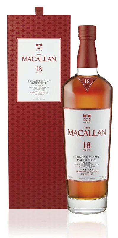 The Macallan Sherry Oak 18 años 2025 Release - Fotografía principal del producto