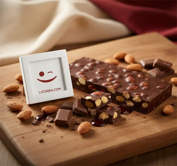 Dark Chocolate Nougat with Almonds 300 g - Image 2 of the product