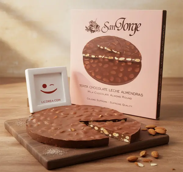 Torta Turrón Chocolate Leche Almendras San Jorge - Imagen 2 del producto