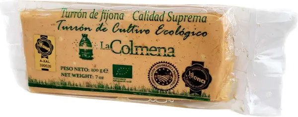 Turrón de Jijona La Colmena Ecológico 200 G - Fotografía principal del producto