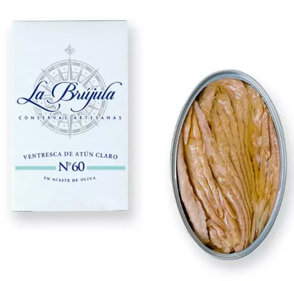 Ventresca Atún Claro N60 120gr La Brujula - Fotografía principal del producto