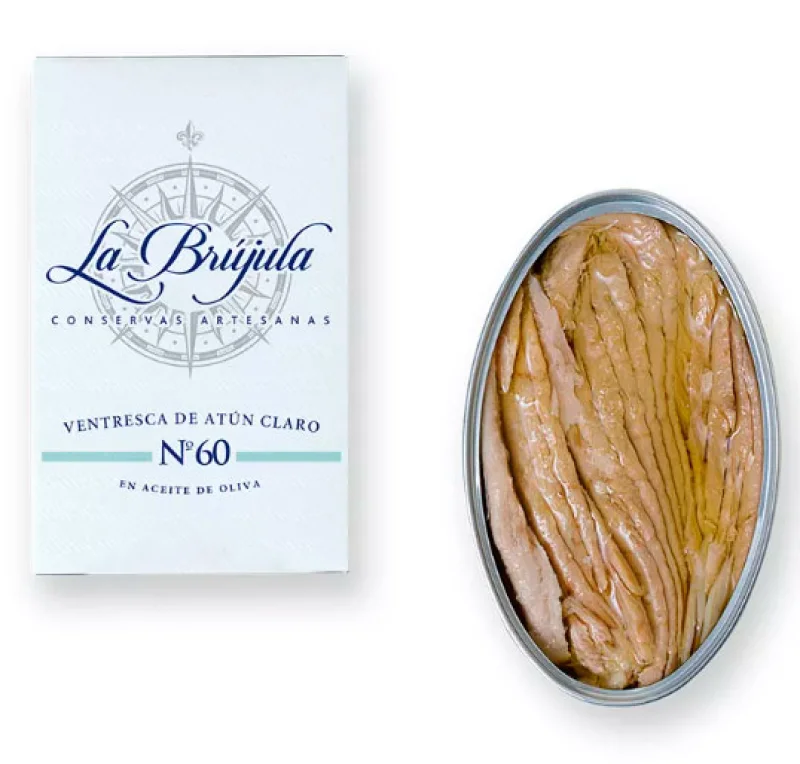 Ventresca Atún Claro Nº60 120gr La Brujula - Fotografía principal del producto