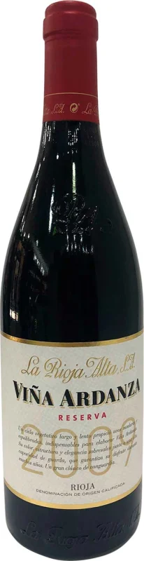 Viña Ardanza Reserva 2009 - Fotografía principal del producto