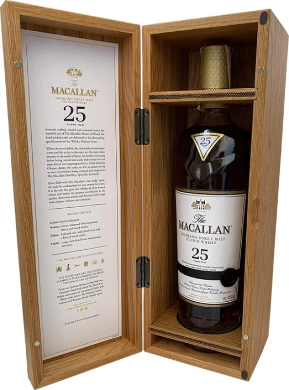 Macallan Sherry Oak 25 Años 2022 Release (Highland) - Fotografía principal del producto
