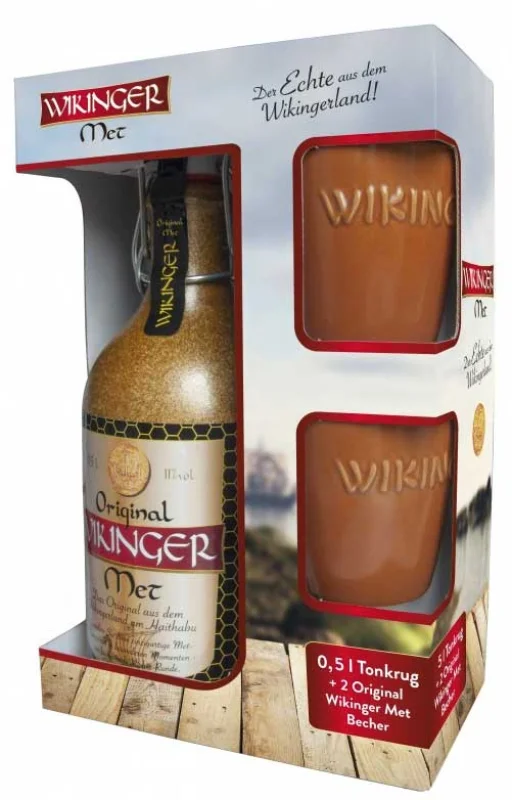 Hidromiel Vikinga Wikinger Met Original 50 CL + 2 Vasos - Fotografía principal del producto