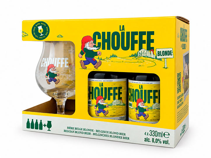 Les clients ayant acheté le Chouffe Coffret Découverte 3 Bouteilles + Verre, ont également acheté le LLa Chouffe Blonde 4 Bouteilles + Verre - Image du produit