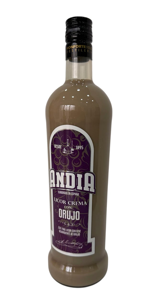 Autres produits de Destilerías Monforte del Cid : Crème à l’Orujo Andia 1 Litre - Image du produit