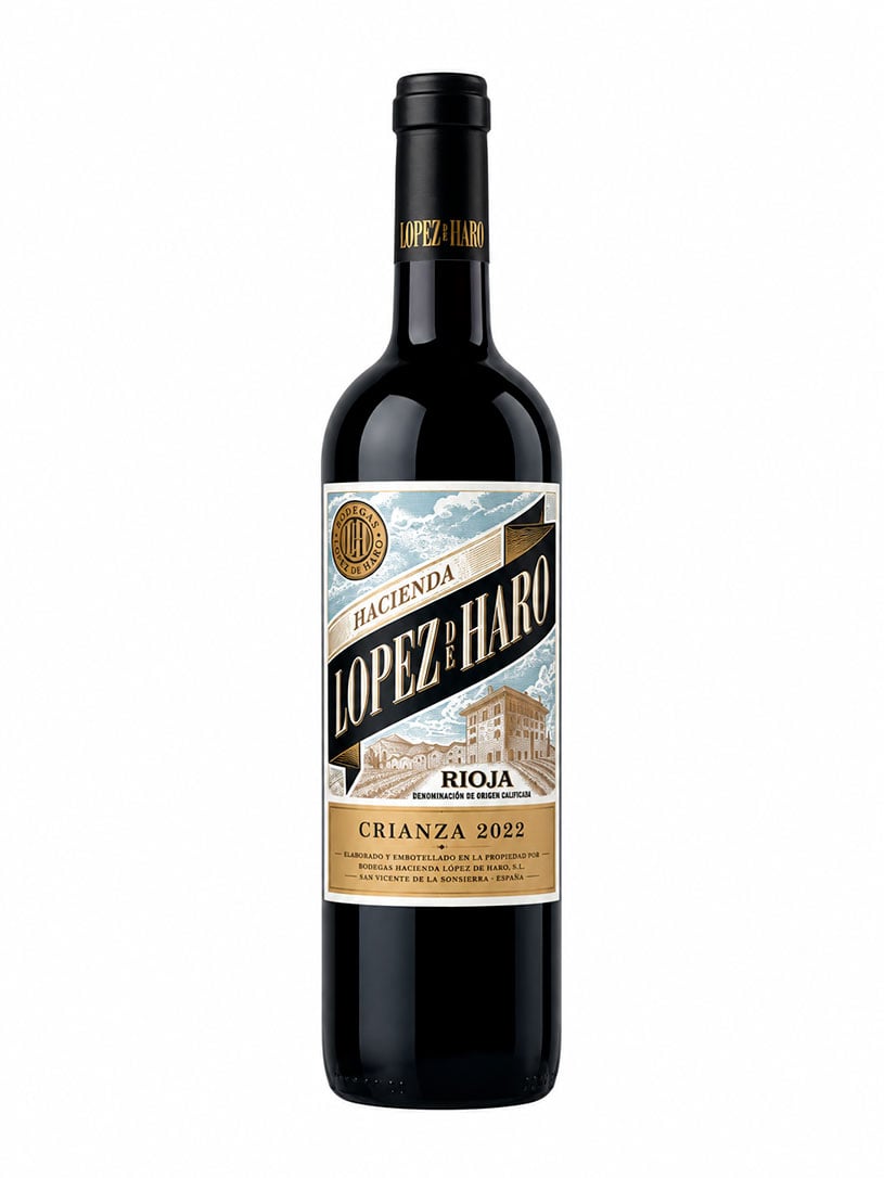 Les clients ayant acheté le Ramón Bilbao Edición Limitada 2022 1.5 Litres, ont également acheté le Hacienda Lopez de Haro Crianza 2022 - Image du produit