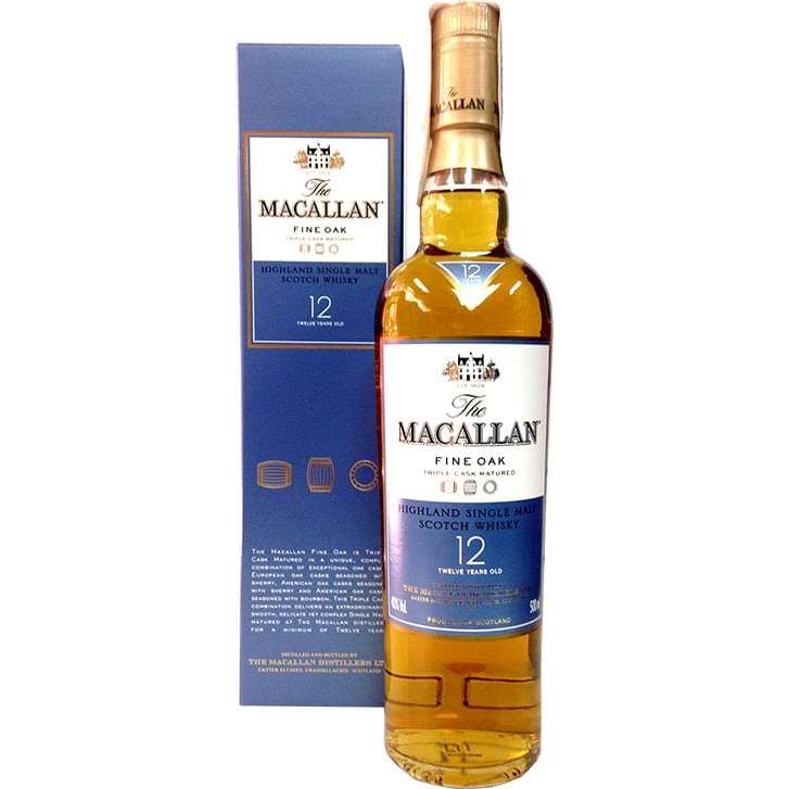 ウイスキー The Macallan Fine Oak 12 350ml Macallan - 12 Year Old Fine Oak 35cl | Whisky Valuation
