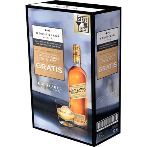 ☆JOHNNIEWALKER GOLDLABELRESERVE 箱付き2本セット Johnnie Walker Gold Label Reserve With 2 Miniature Gift Pack