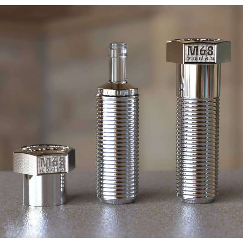 Comprar Vodka M68 Chrome Rye Vodka 50 CL Online : Licorea