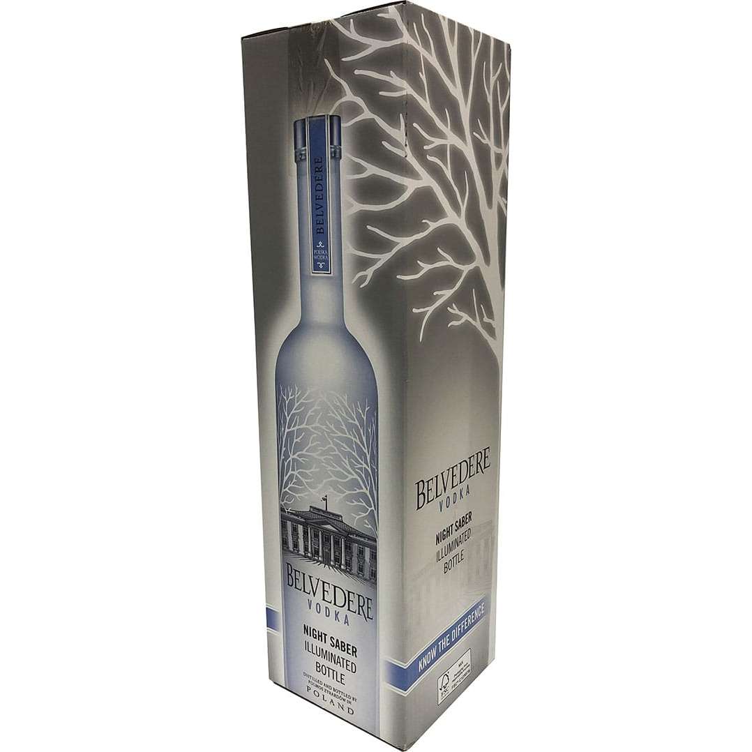 This Belvedere Vodka came with a built-in light in the base of the