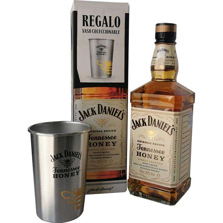 Whiskey Jack Daniels Metallbecher Geschenk-Set Mit Becher