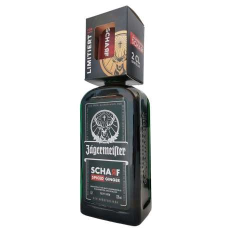 Jagermeister Scharf Spiced Ginger + Shotglass