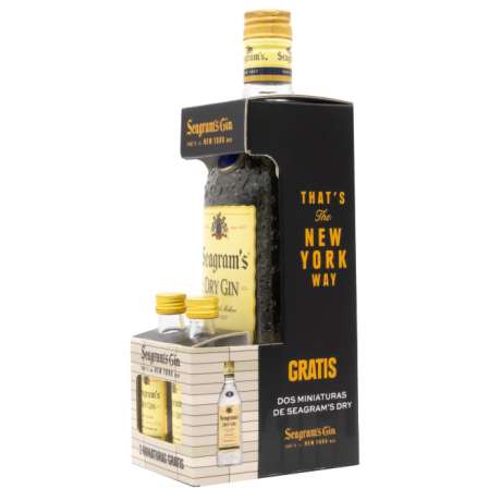 Seagram's Extra Dry Gin + 2 Miniatures 2 CL