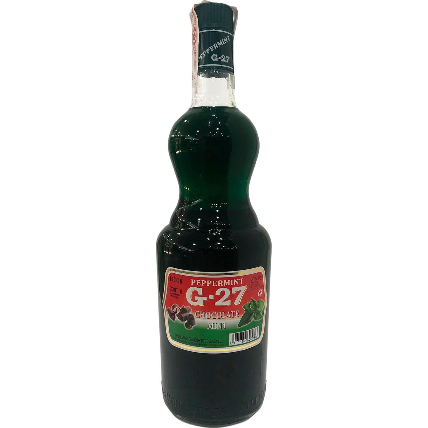 Licor Peppermint G27 Menta y Chocolate 1 Litro LICOREA 😉