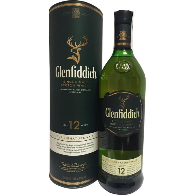 Whisky Glenfiddich Reserva 12 años 1 Litro (Highland) LICOREA