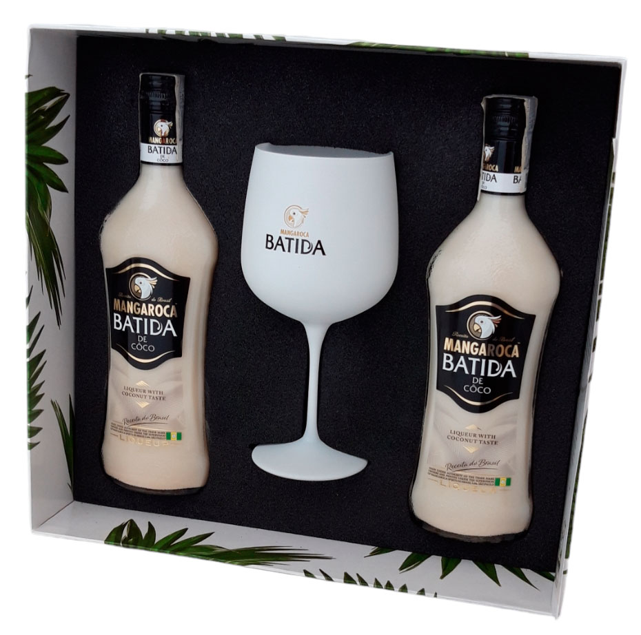 Mangaroca Batida de Coco 2 Bottiglie + Coppa