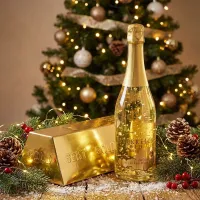 Espumoso con copos de oro 23 klt
