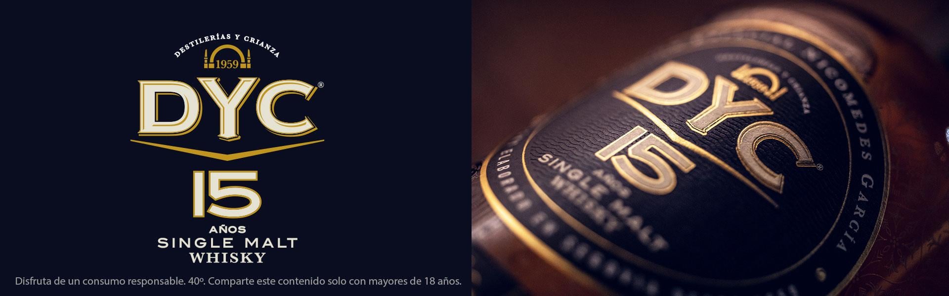 Compra Whisky DYC 15 con un 13% de descuento por tiempo limitado
