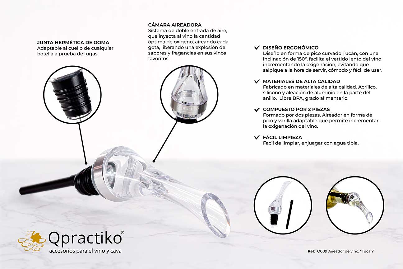 Aireador de Vino Tucan